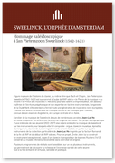 Sweelinck, the Orpheus of Amsterdam