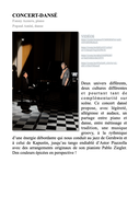 Concert dansé