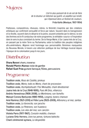 Mujeres - Programme musical