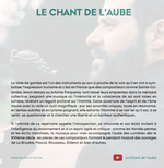 Le Chant de l'Aube